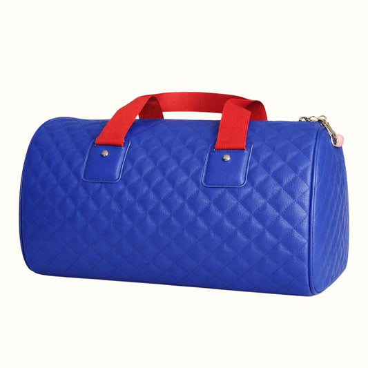 Royal Blue Quilted Statement Duffles