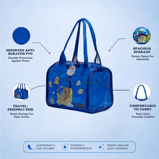Blue Mini Me Waterproof Pop Tote