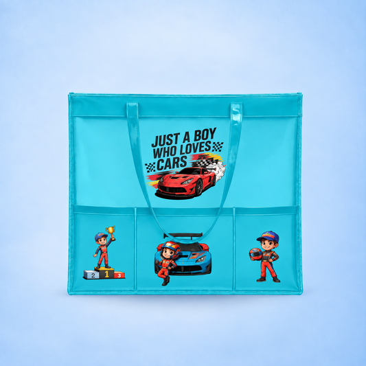 Neon Blue Waterproof Tote - Hotwheel Editions