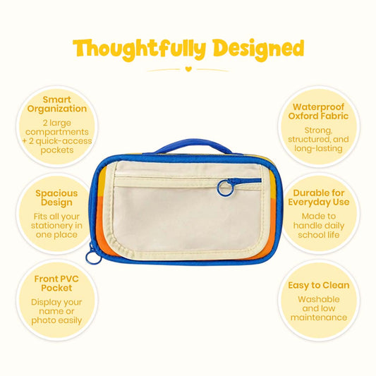 Yellow Blue Candy Pop Stationery Pouch