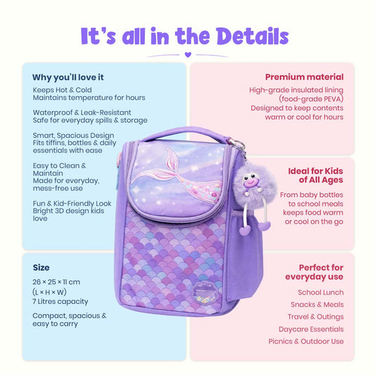 Lavender Little Feast Lunch Bag - Smart