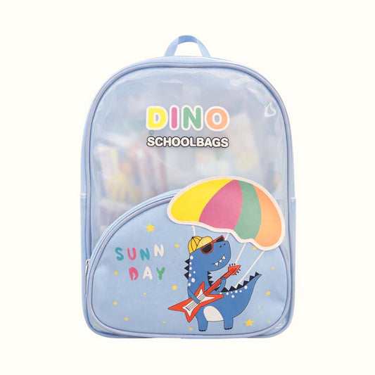 Dino Blue Jelly Character Backpacks