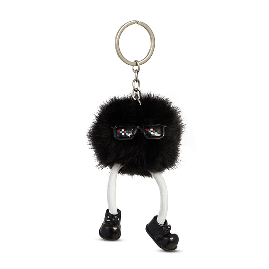 Shadow Black Puff Pal Keychain