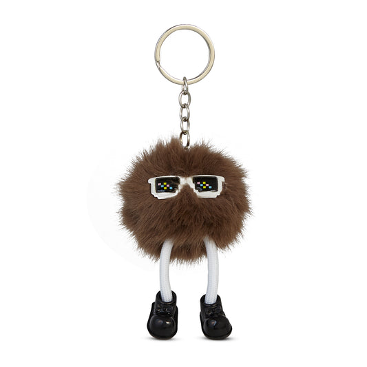 Coco Brown Puff Pal Keychain