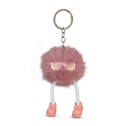 Rosie Dusty Rose Puff Pal Keychain