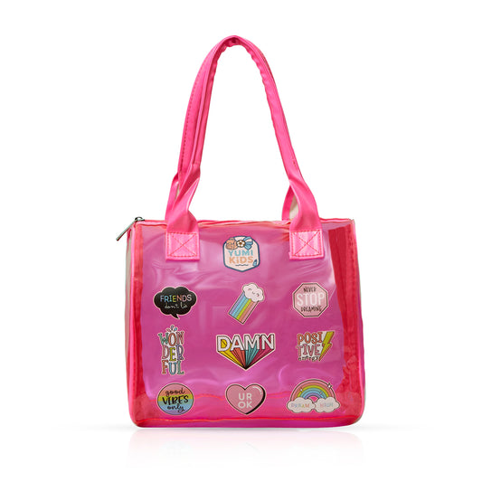 Pink Mini Me Waterproof Pop Tote