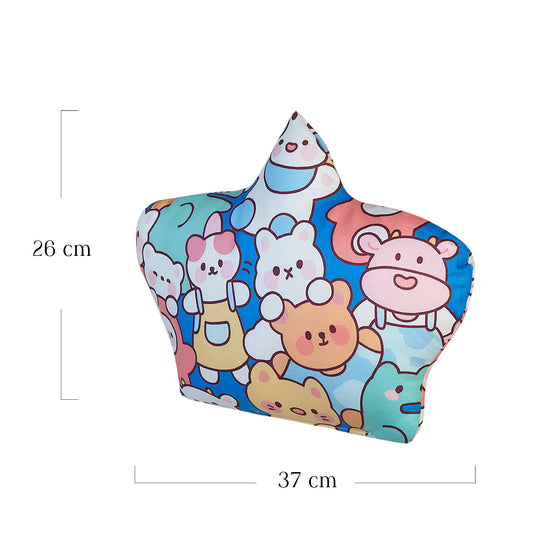 Bright Blue Newborn Pillow – Cuddly Bear