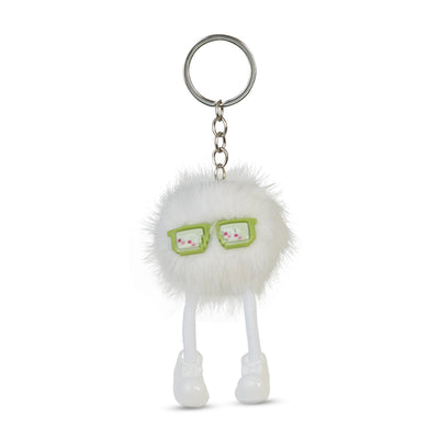 Snowy White Puff Pal Keychain