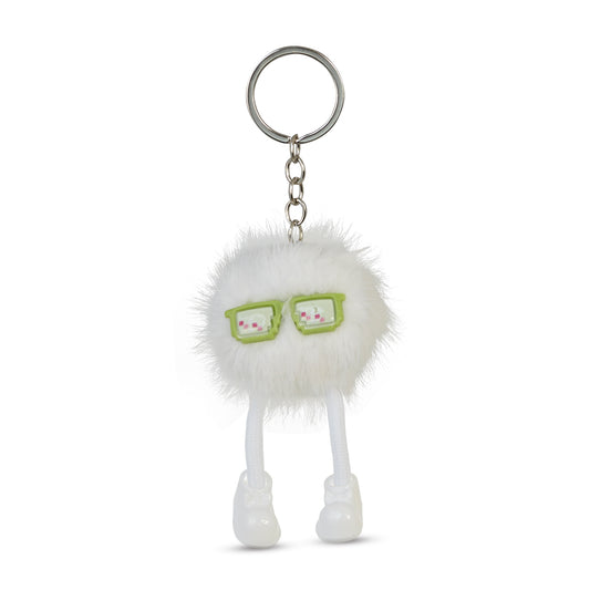 Snowy White Puff Pal Keychain