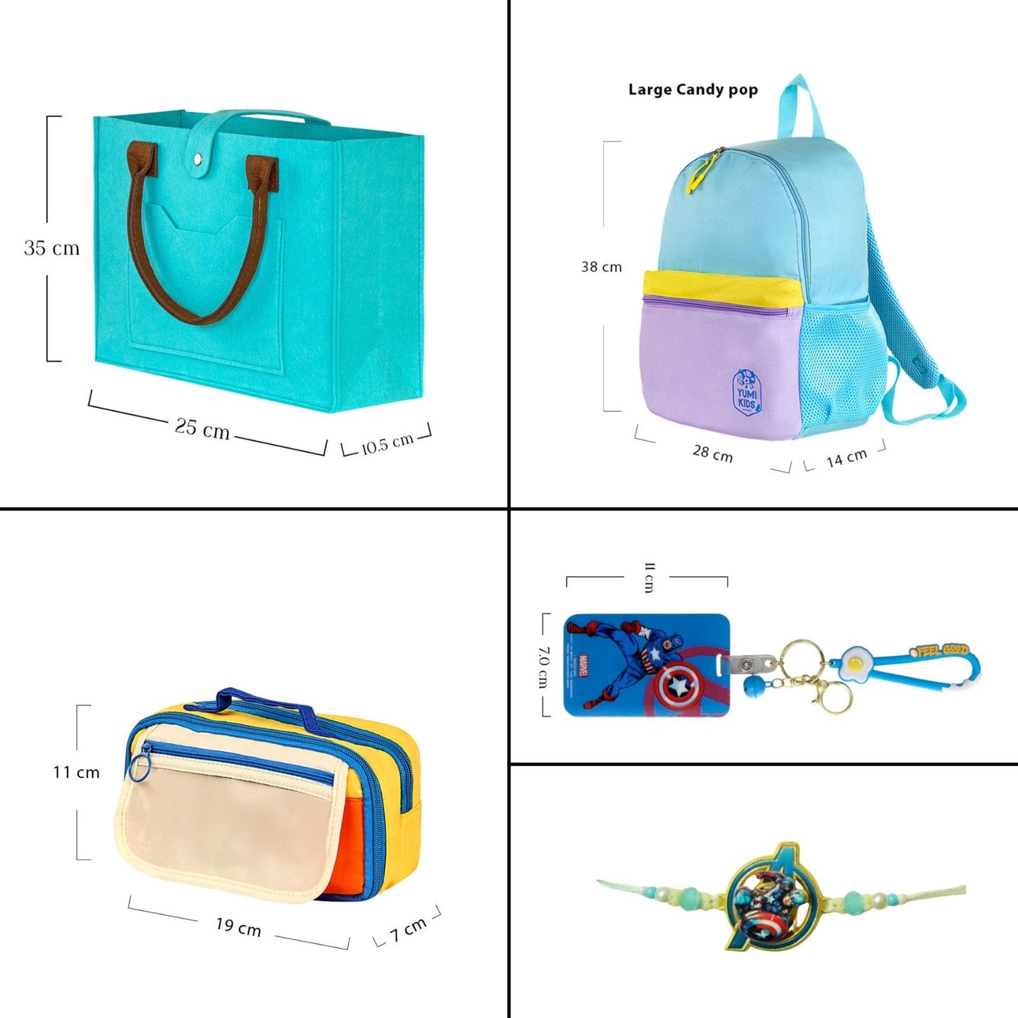 Superhero Rakhi Gift Set