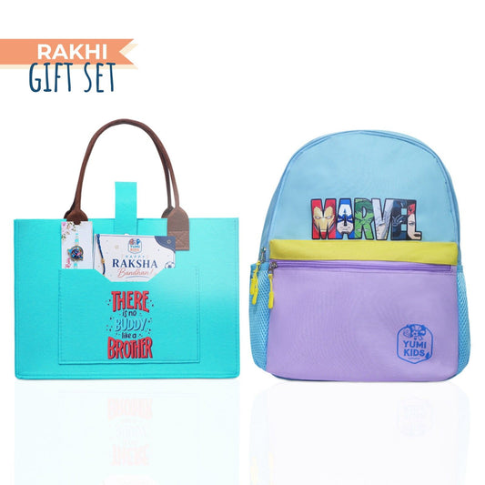Superhero Rakhi Essentials Gift Set