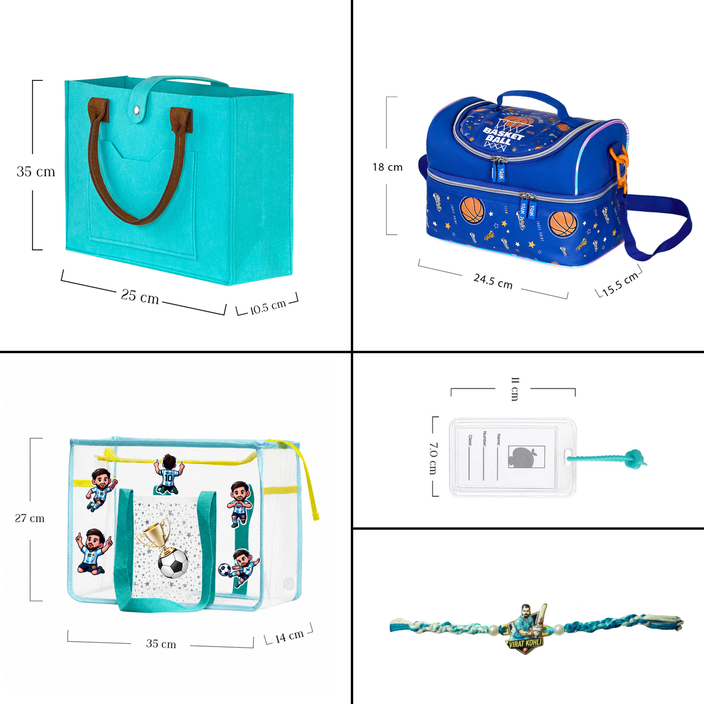 Football Champion Rakhi Gift Set