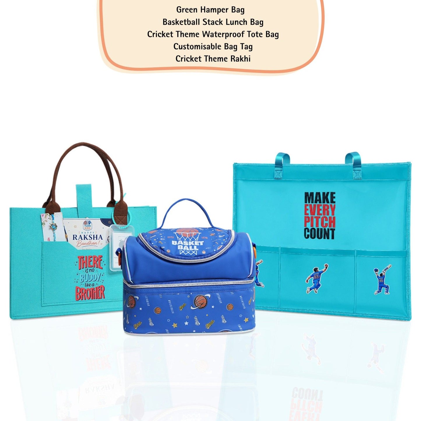 Cricket Champion Rakhi Hamper Gift Set