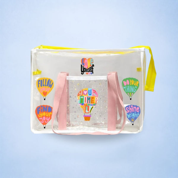 Blush Pink Waterproof Tote - Affirmations