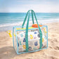 Ocean Blue Clear Tote