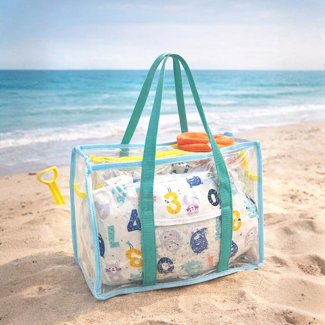 Ocean Blue Clear Tote