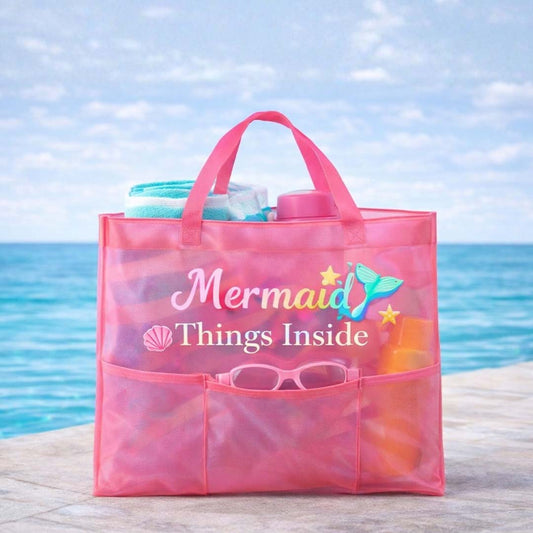 Bright Pink Waterproof Utility Tote
