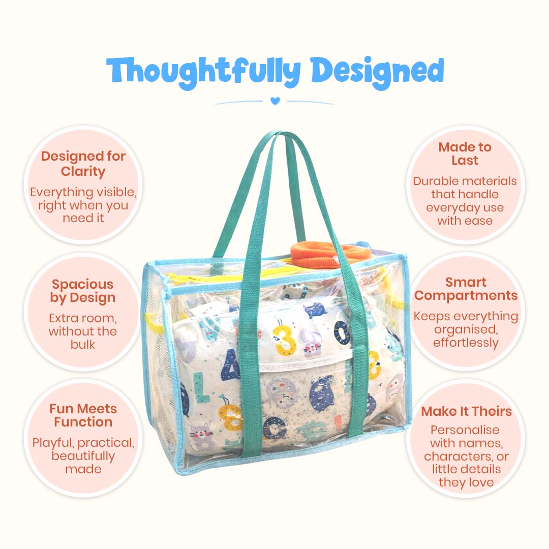 Ocean Blue Clear Tote