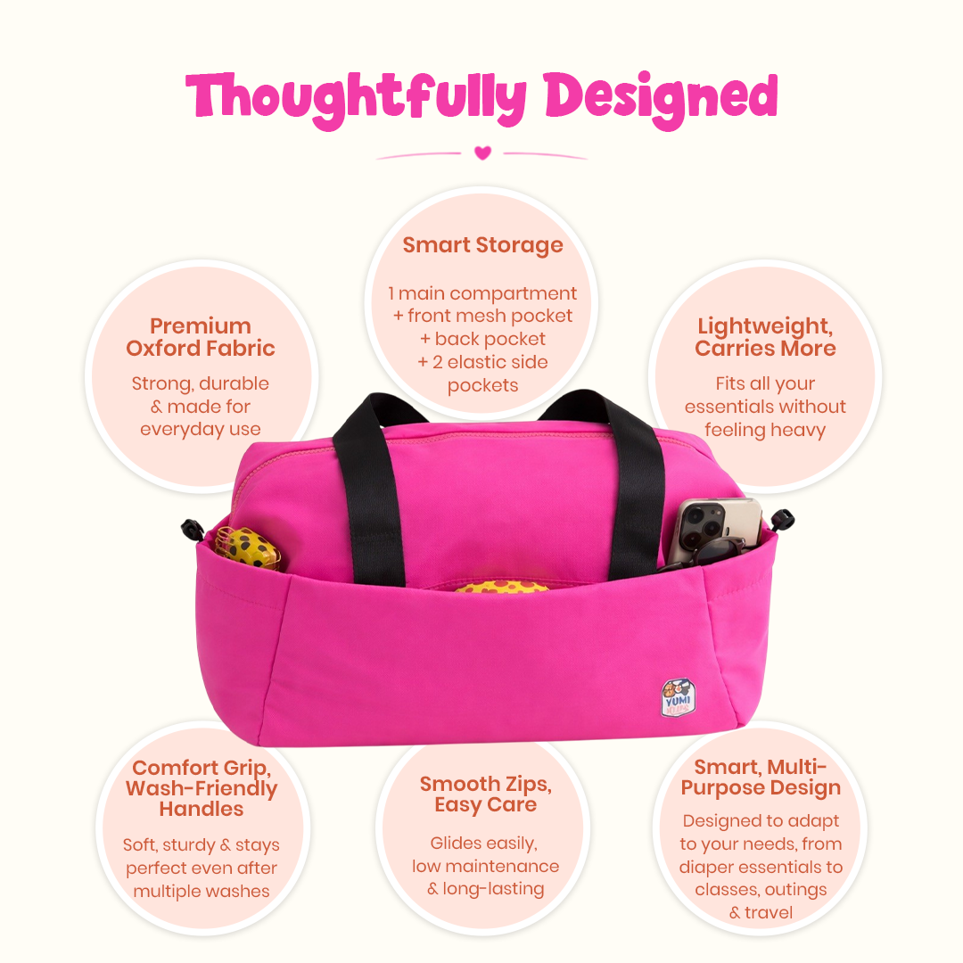 Pink Urban Kid Mesh Duffles