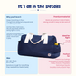 Navy Blue Urban Kid Mesh Duffles