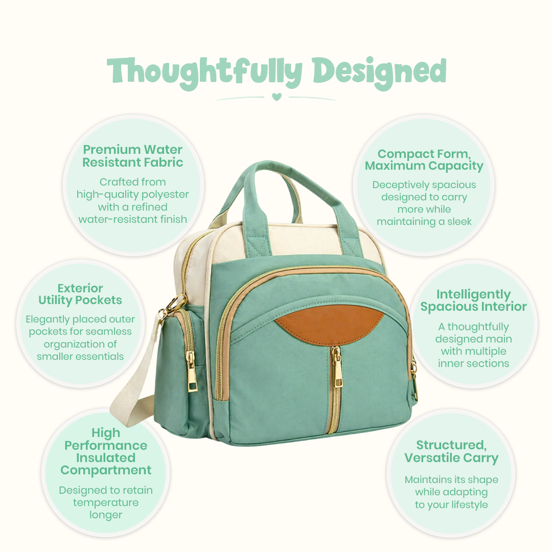 Teal Diaper Bag