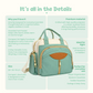 Teal Diaper Bag