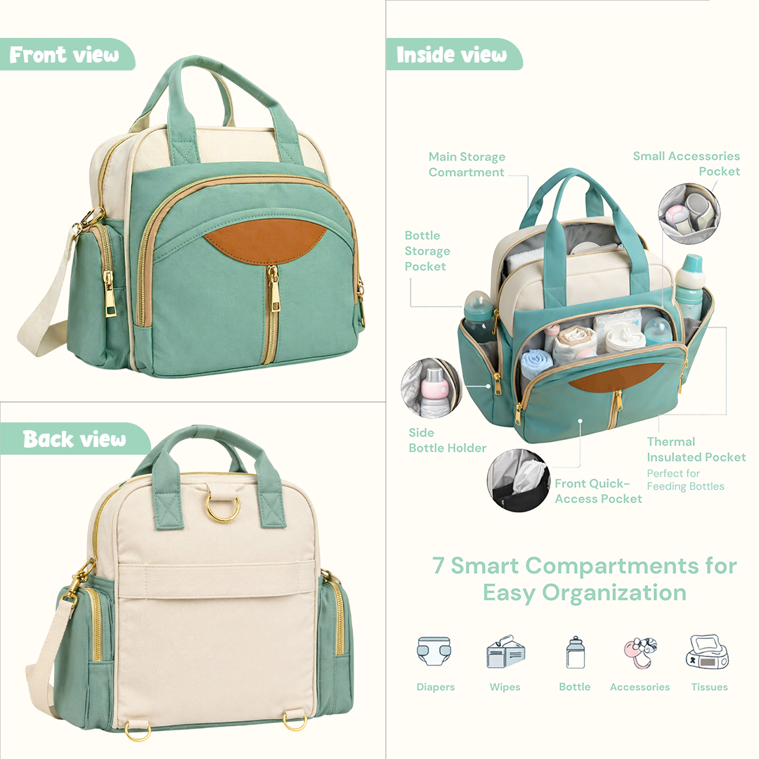 Teal Diaper Bag