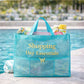 Bright Blue Waterproof Utility Tote