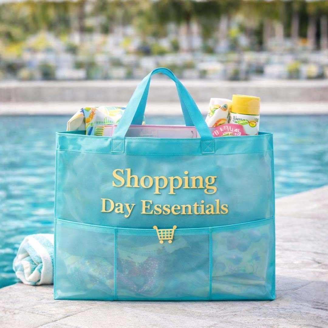 Bright Blue Waterproof Utility Tote