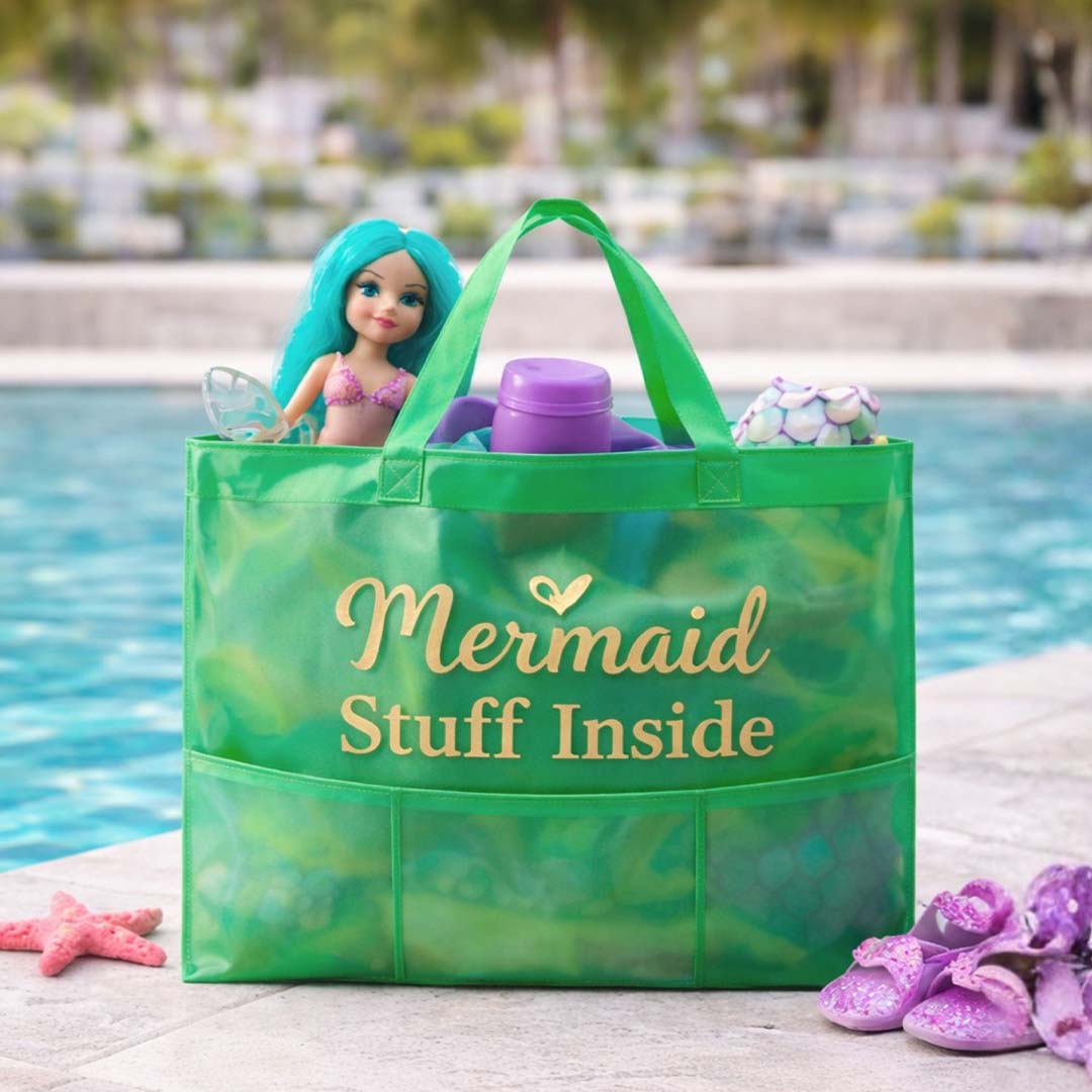 Bright Green Waterproof Utility Tote