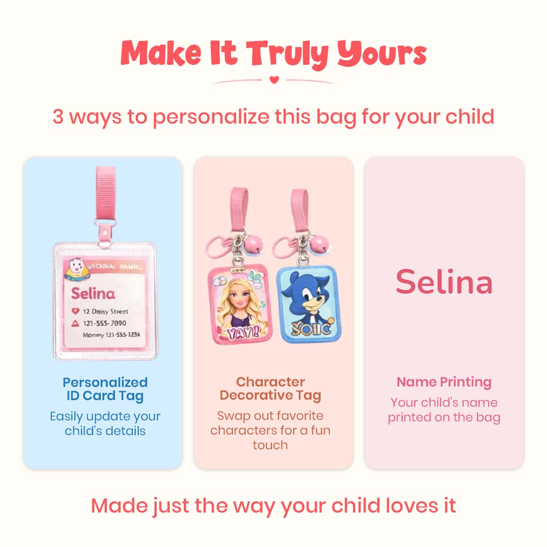 Mermaid Red Jelly Character Backpacks