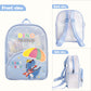 Dino Blue Jelly Character Backpacks