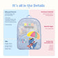 Dino Blue Jelly Character Backpacks
