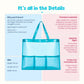 Bright Blue Waterproof Utility Tote