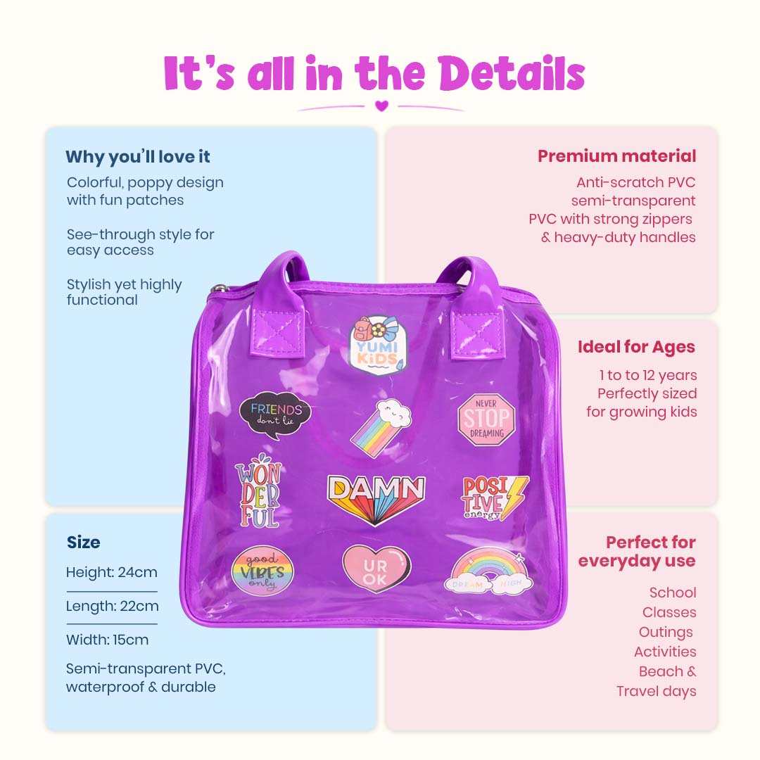 Purple Mini - Me Pop Tote