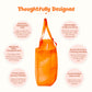 Bright Orange Waterproof Utility Tote