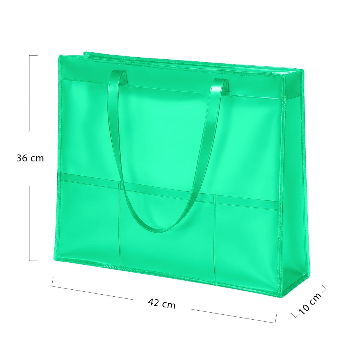 Neon Green Waterproof Tote