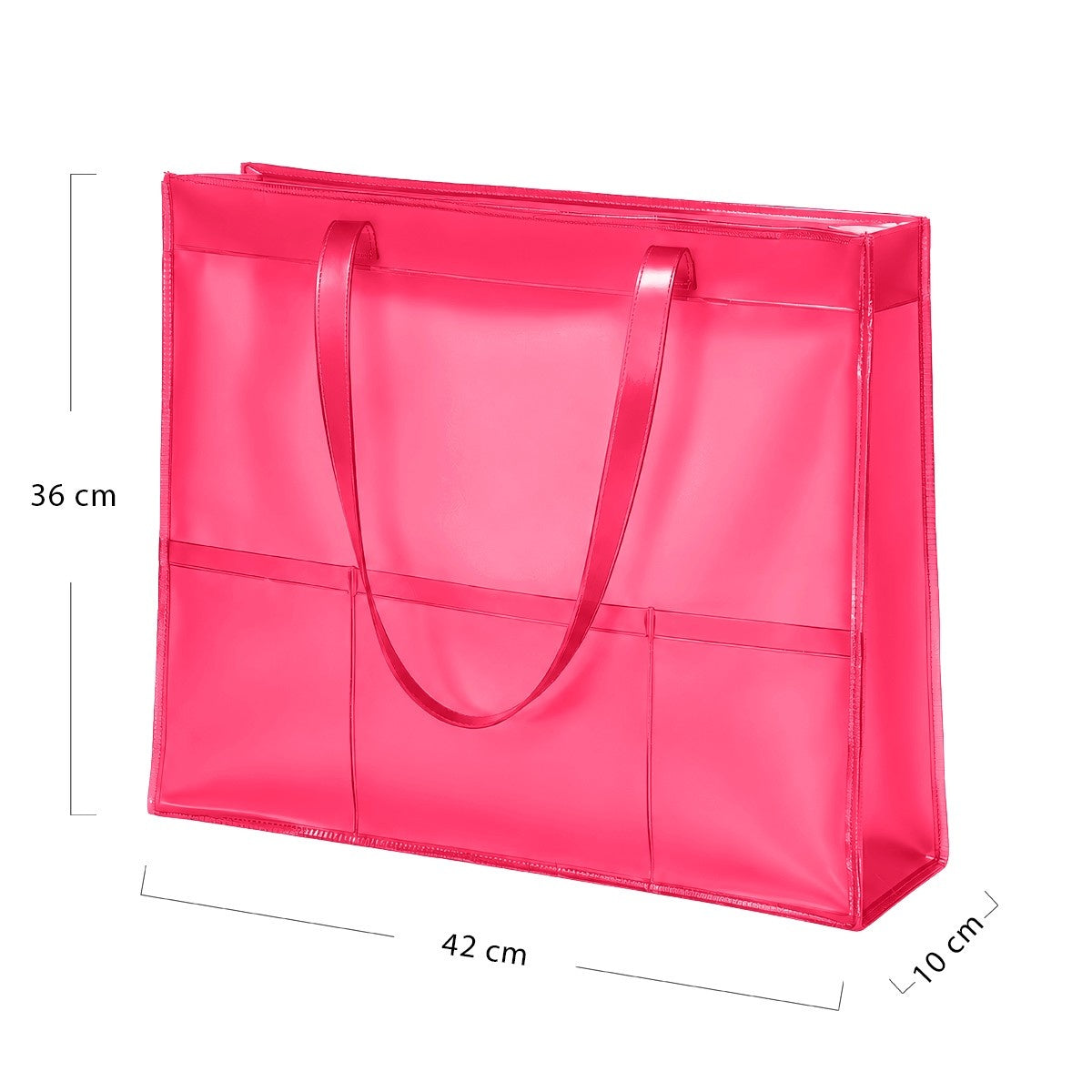Neon Pink Waterproof Tote
