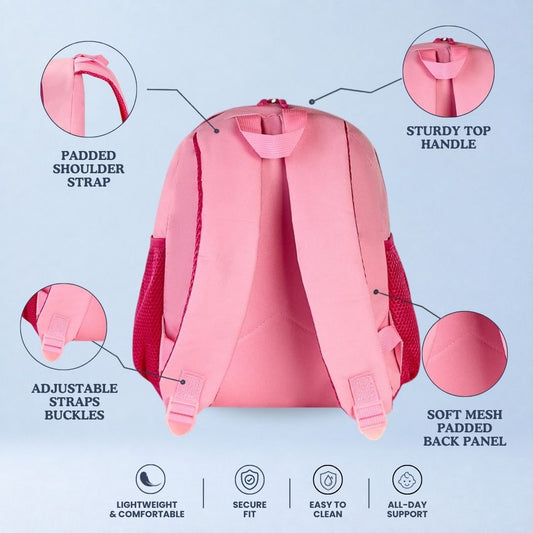 Keep Flying - Pink Candy Pop School Backpack