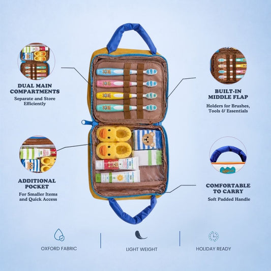 Kids Travel Organizer All in One - Tan