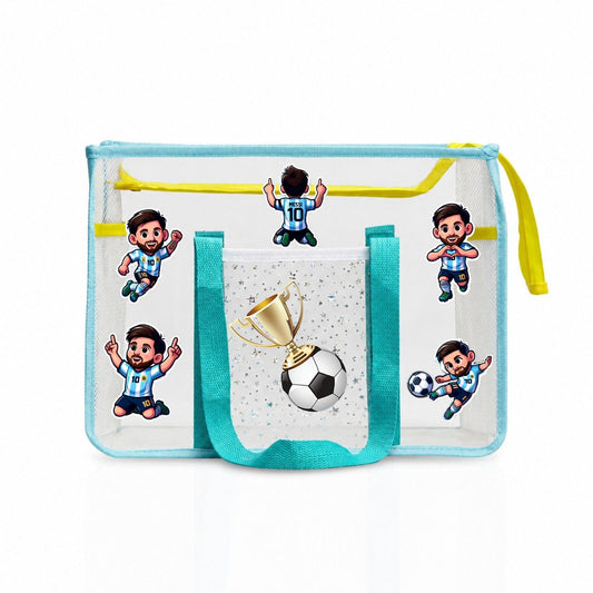 Ocean Blue Waterproof Tote - Football