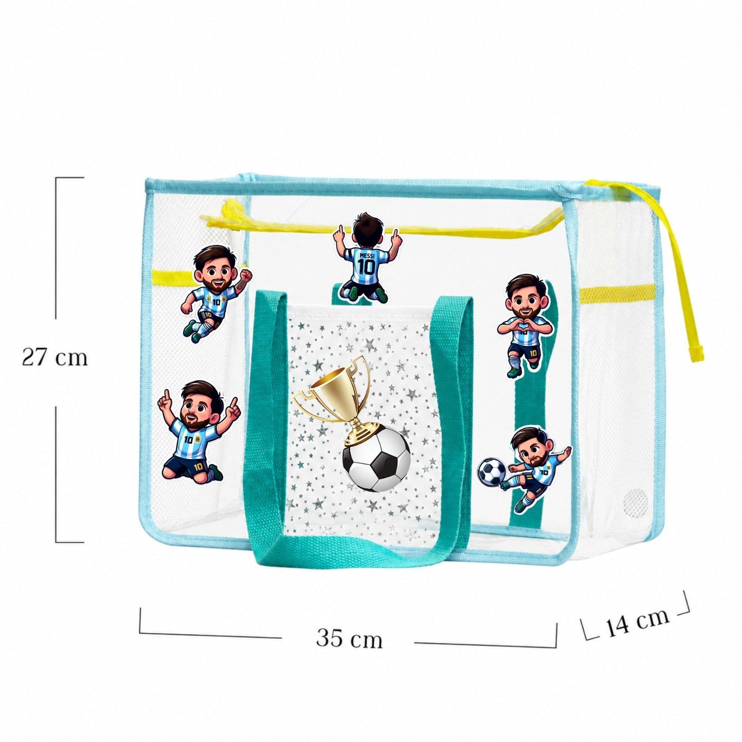Ocean Blue Waterproof Tote - Football