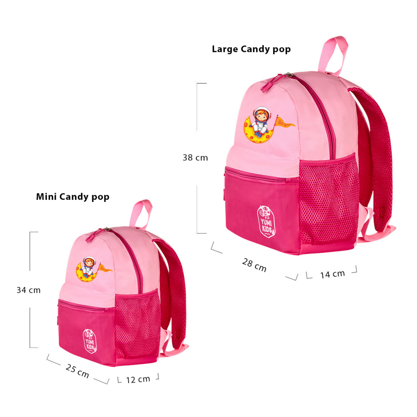 Moon Girl - Pink Candy Pop School Backpack
