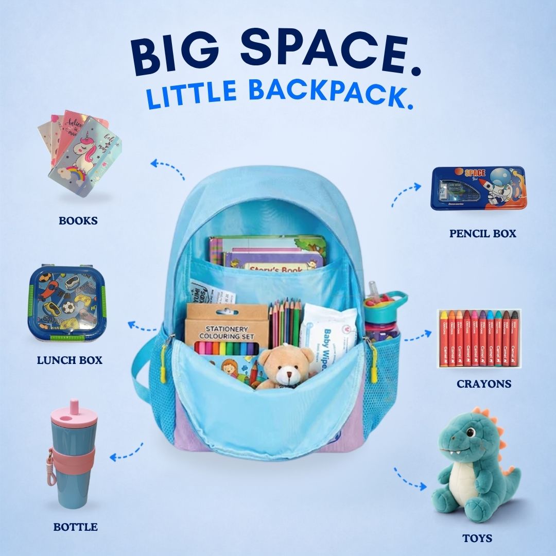 Need For Space- Blue Candy Pop School Backpack