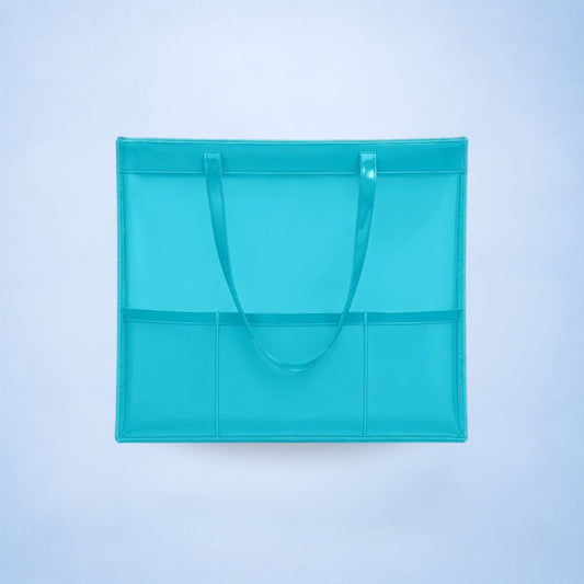 Neon Blue Waterproof Tote