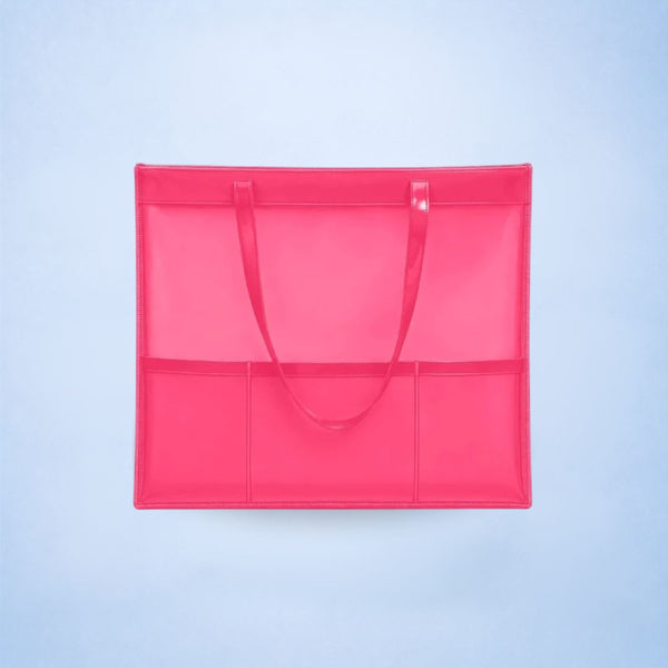 Neon Pink Waterproof Tote