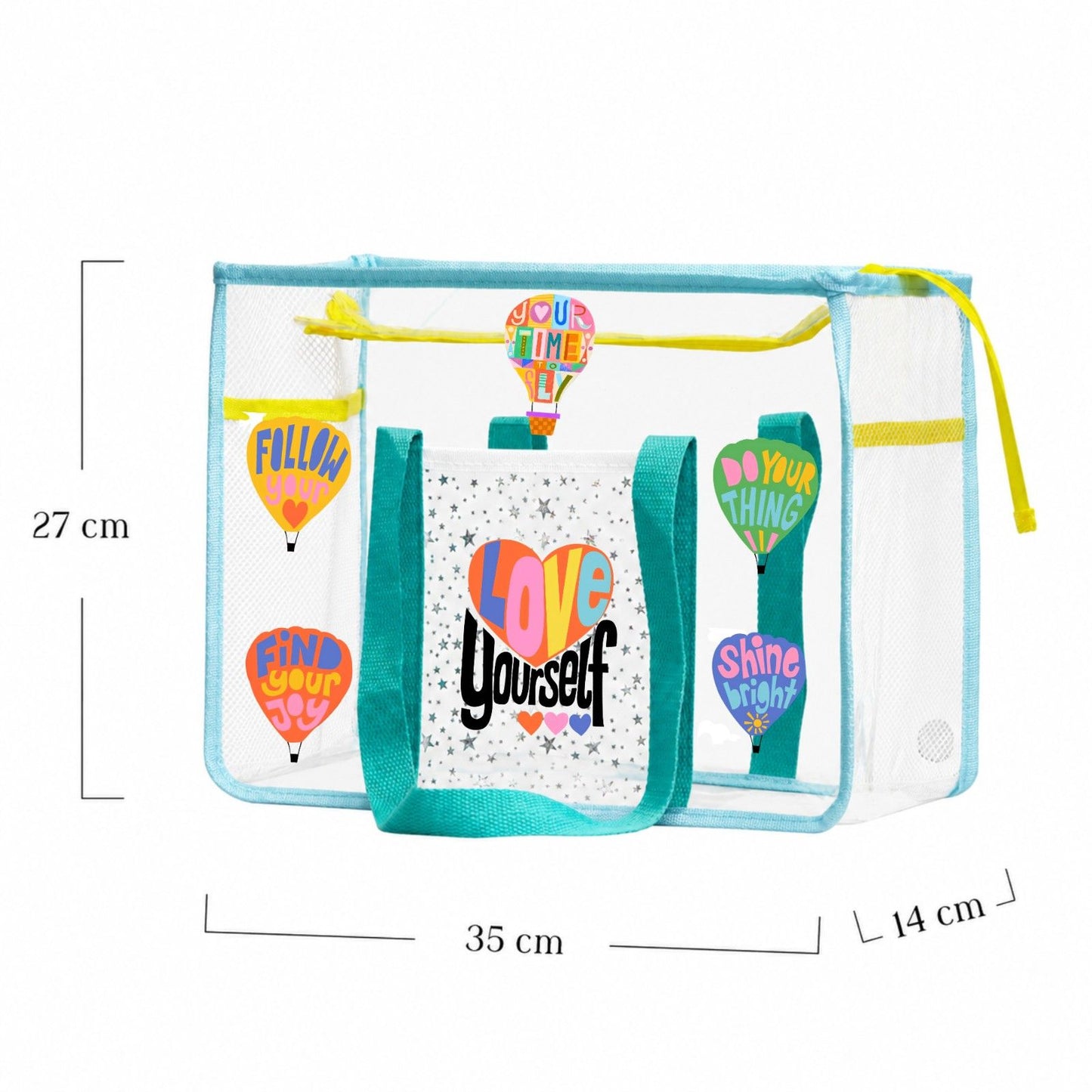 Ocean Blue Waterproof Tote - Affirmations