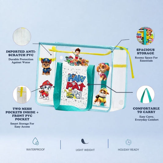 Ocean Blue Waterproof Tote - Paw Patrol