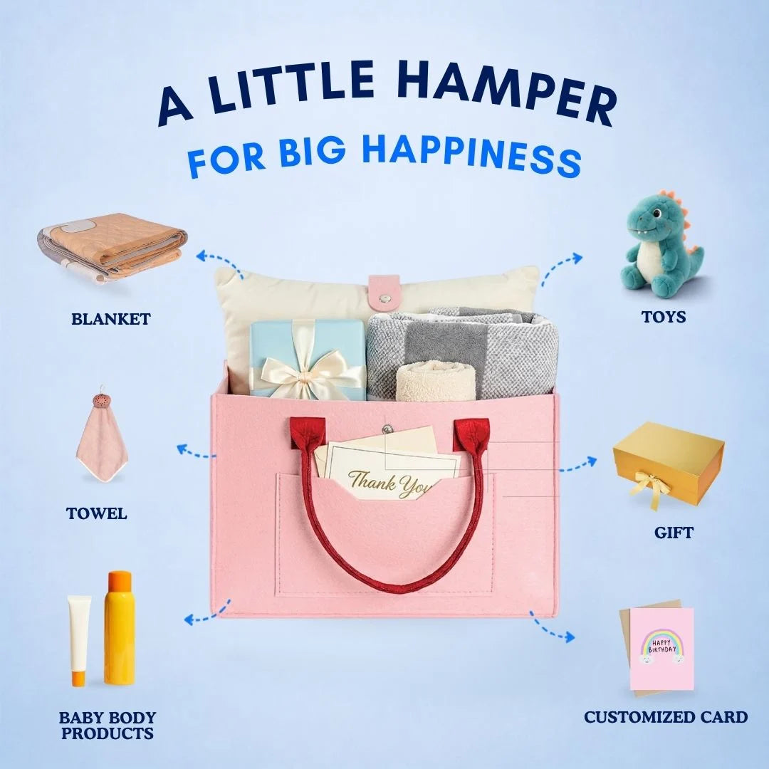 Peach Hamper Gift Bag
