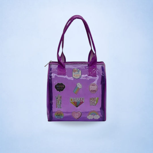Purple Mini Me Waterproof Pop Tote